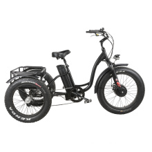 7 Speed Deraileur 26" /24" Electric Power Folding Adult Tricycle Electric Scooter with 24inch Fat Tire